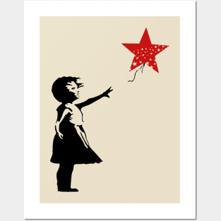 Banksy Little Girl with Balloon Posters and Art